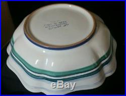 Vintage Signed GP Deruta Italy Italian Pottery Large Pasta Salad Serving Bowl