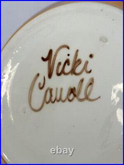 Vintage Signed Vicki Carroll Large 10 Serving Salad Bowl-RARE
