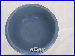 Vintage Small Blue Raised Design Art Pottery Bowl AMERICAN