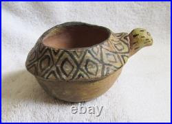Vintage Southwest Indian Tesque Cochiti Pueblo Indian Style Turtle Effigy Bowl