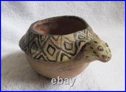 Vintage Southwest Indian Tesque Cochiti Pueblo Indian Style Turtle Effigy Bowl