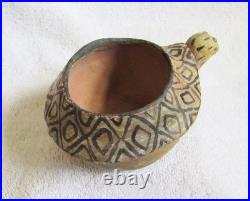 Vintage Southwest Indian Tesque Cochiti Pueblo Indian Style Turtle Effigy Bowl