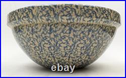 Vintage Spongeware Mixing Bowl Robinson Ransbottom 10 Qt Roseville Ohio XL 15