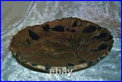 Vintage Stan Langtwait Cedar Leaf Mt St Helen's Shapes of Clay Art Pottery Bowl