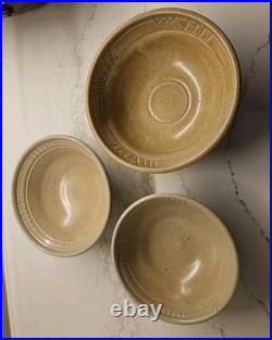 Vintage Stoneware Bowls Lot of 3