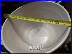 Vintage Stoneware Mixing Bowl Lot Of 3 Robinson Ransbottom Pottery Roseville