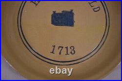 Vintage Stoneware Pie Plate Haddonfield Nj Personalized Signed