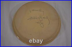 Vintage Stoneware Pie Plate Haddonfield Nj Personalized Signed