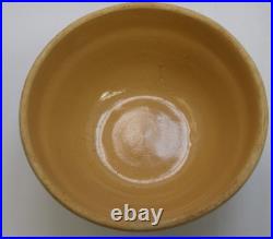 Vintage Stoneware Pottery Nesting Mixing Bowl Set of 5 Teal/Tan/Brown 5in-9in