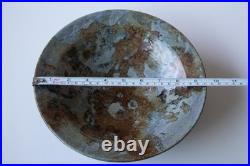 Vintage Studio Art Pottery Bowl Hand Thrown 1998 Artist Signed Drip Glaze