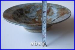 Vintage Studio Art Pottery Bowl Hand Thrown 1998 Artist Signed Drip Glaze