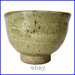 Vintage Studio Art Pottery Japanese Style Matcha Bowl (Signed, Malcolm Wright)