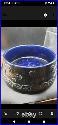 Vintage Studio Line Rosenthal Bjorn Wiinblad Center Bowl Blue 3D Design