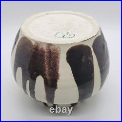 Vintage Studio Pottery Bowl Signed E-yhughes 7-80 Handcrafted Ceramic Art