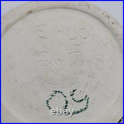 Vintage Studio Pottery Bowl Signed E-yhughes 7-80 Handcrafted Ceramic Art