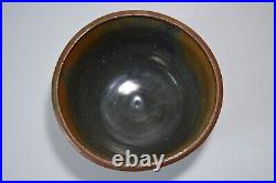 Vintage Studio Pottery Bowl Signed Monnie 1975 Acid Glaze Handmade Stoneware
