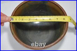 Vintage Studio Pottery Bowl Signed Monnie 1975 Acid Glaze Handmade Stoneware