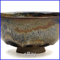 Vintage Studio Pottery Colour Glazed Bowl 20th C