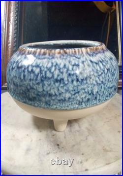 Vintage Studio Pottery Tri Footed Bonsai Bowl Planter Pot