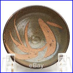 Vintage Studio Pottery Wax Resist Bowl Alan Ward 20th C