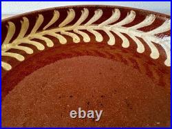 Vintage Swedish Studio Pottery Stoneware Bowl Fern Sgraffito Made Sweden 20