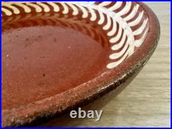 Vintage Swedish Studio Pottery Stoneware Bowl Fern Sgraffito Made Sweden 20