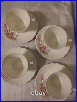 Vintage TCCP Chatham Poppy China4-6 Piece Place Settings & 4 Cups withSaucers
