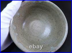 Vintage Tatsuzo Shimaoka Japanese rice bowl withwooden box Excellent From Japan