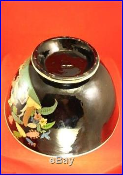 Vintage Tlaquepaque Huge 11½ Footed Salad Mixing Bowl Mexico Art Pottery