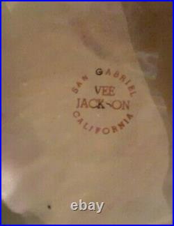 Vintage VEE JACKSON San Gabriel California 3 Piece Candy Fruit Dish Set RARE