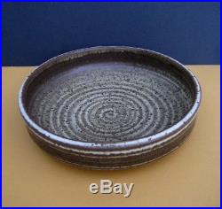 Vintage VIVIKA & OTTO HEINO large flat bowl, California studio pottery