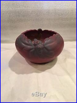 Vintage Van Briggle Acorn Pottery Vase/bowl, Mulberry, 1907-1912