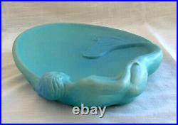 Vintage Van Briggle Turquoise Pottery Mermaid/Siren Dressing Table Tray