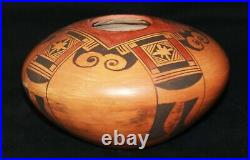 Vintage Vernida Polacca Nampeyo Hopi Pueblo Traditional Polychrome Pottery Bowl