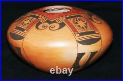 Vintage Vernida Polacca Nampeyo Hopi Pueblo Traditional Polychrome Pottery Bowl