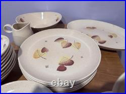 Vintage Vernon Ware Sherwood 33 Piece Dinnerware Set MCM California Pottery