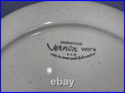 Vintage Vernon Ware Sherwood 33 Piece Dinnerware Set MCM California Pottery