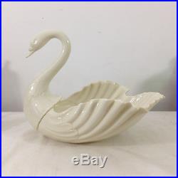 Vintage Very Large Lenox China SWAN Candy Serving Dish Centerpiece Bowl