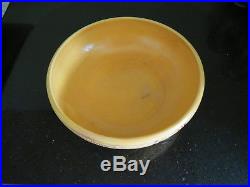 Vintage WELLER PARAGON Pottery Art Deco Vintage mustard yellow large bowl