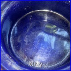 Vintage WELLFLEET Pottery CASSEROLE & LID Colbult Blue Vintage WELLFLEET Pottery CASSEROLE & LID Colbult Blue