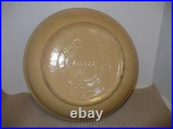 Vintage Watt Oven Ware U. S. A. Pottery Old Pansy Cross Hatch Spaghetti Bowl EUC