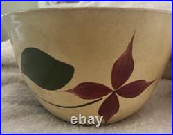 Vintage Watt Pottery Starflower Pattern Nesting Mixing Bowls Set of 3