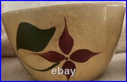 Vintage Watt Pottery Starflower Pattern Nesting Mixing Bowls Set of 3