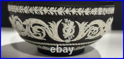 Vintage Wedgwood Arabesque Black and White Jasper Bowl