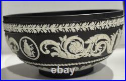 Vintage Wedgwood Arabesque Black and White Jasper Bowl
