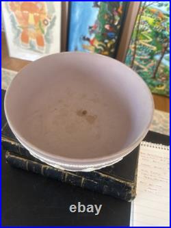 Vintage Wedgwood Large Lilac Jasperware Bowl With The Dancing Hours Decoration