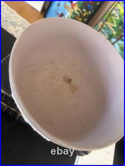 Vintage Wedgwood Large Lilac Jasperware Bowl With The Dancing Hours Decoration