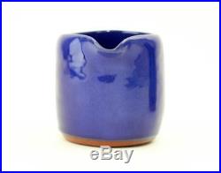 Vintage Wellfleet Pottery Cobalt Blue Creamer And Covered Sugar Bowl Rare