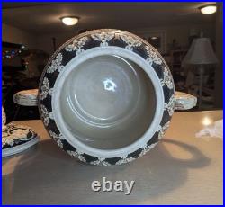 Vintage West German Salt-Glazed Stoneware Lidded Punch Bowl / Tureen