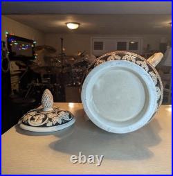 Vintage West German Salt-Glazed Stoneware Lidded Punch Bowl / Tureen